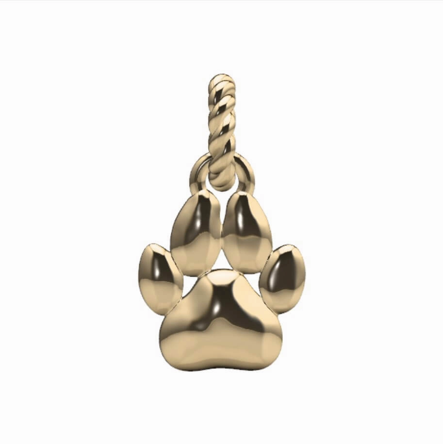 Puppy Paw Charm Precious Gifts Silhouette Focus