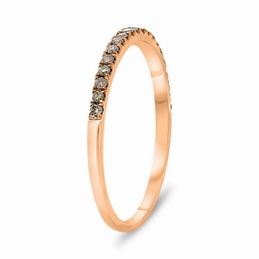 Petite Gift ROSE GOLD CHAMPAGNE DIAMOND BAND