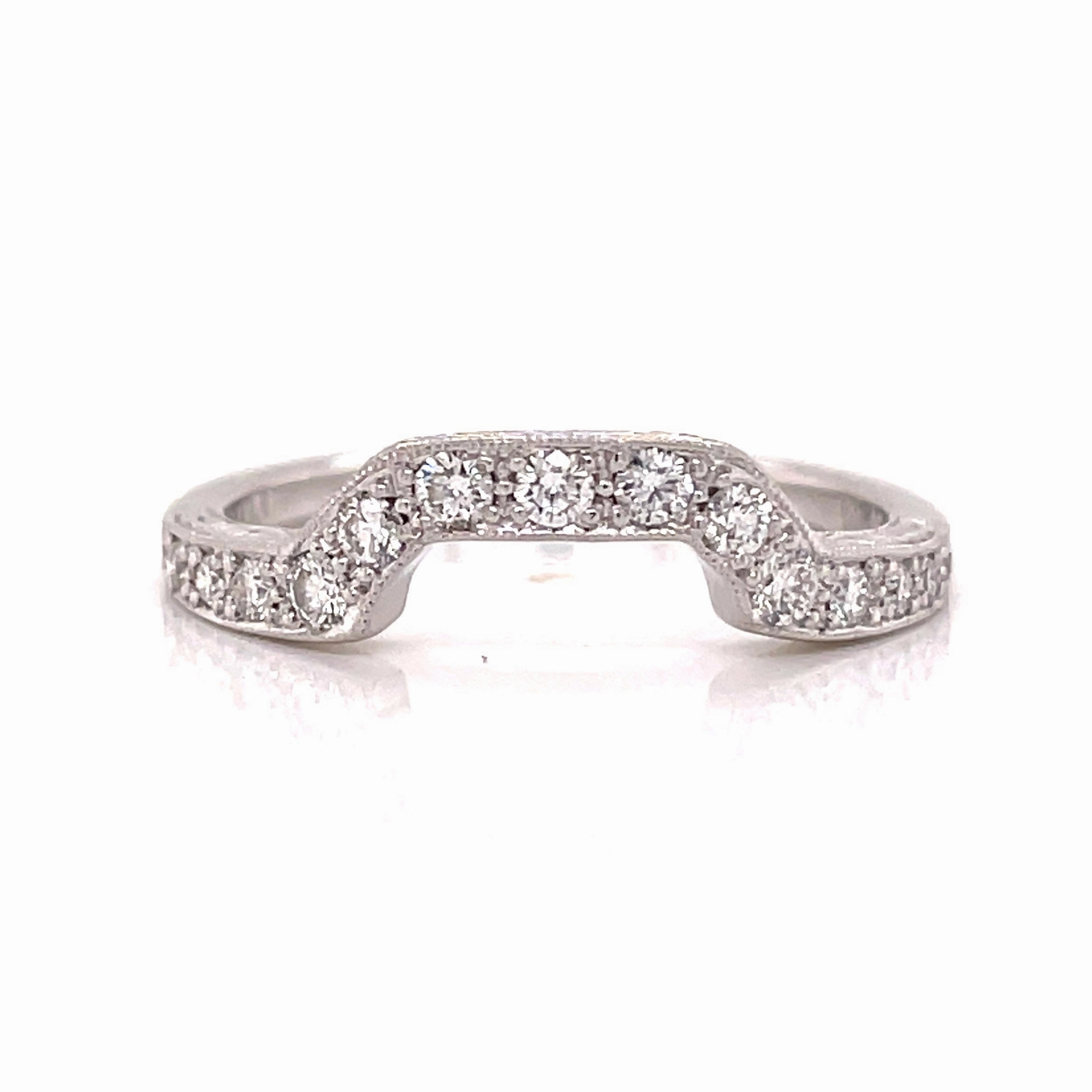 RIDGELAND DEEP CURVE DIAMOND BAND Bridal Accent