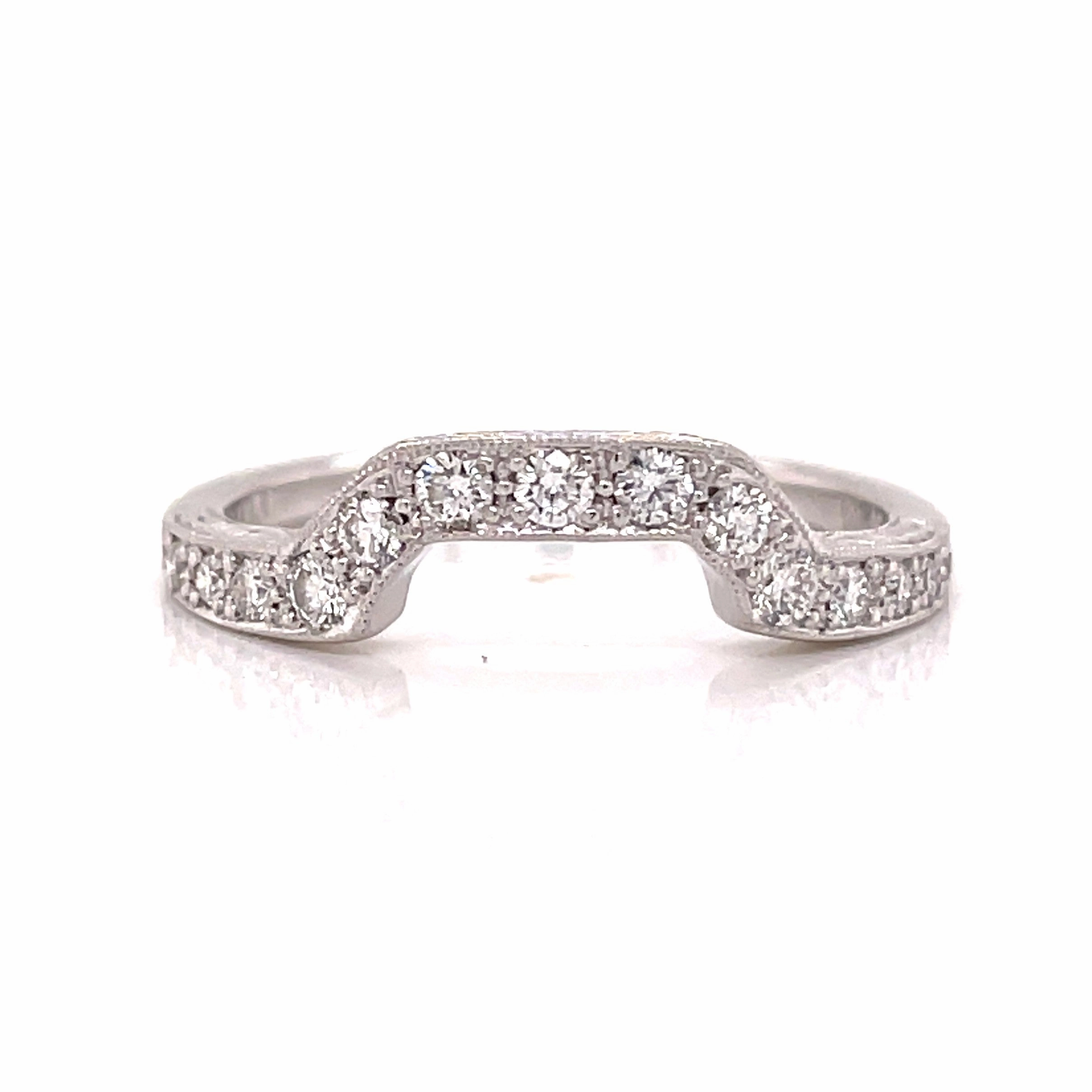 Gorgeous Design Customizable Appearance RIDGELAND DEEP CURVE DIAMOND BAND