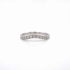 RIDGELAND (THINNEST CURVE DIAMOND BAND) Durable Look