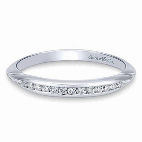 Brilliant Piece Home care Channel Set Diamond Wedding Band .13 Cttw 14K White Gold 204B