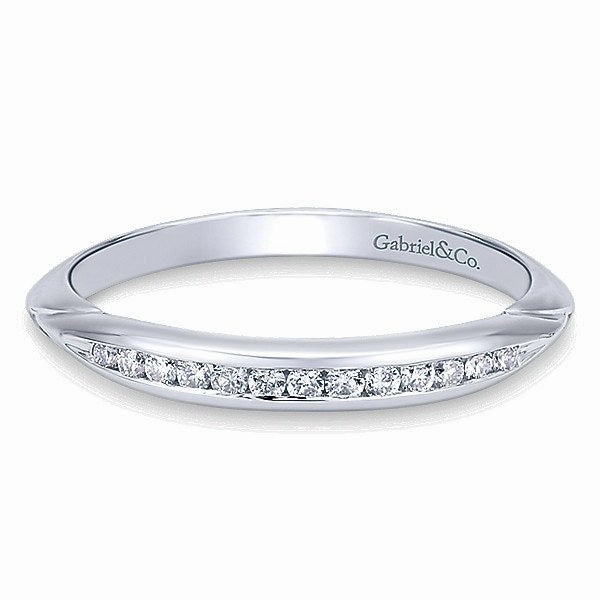 Brilliant Piece Home care Channel Set Diamond Wedding Band .13 Cttw 14K White Gold 204B