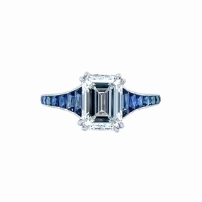 Platinum Emerald Cut Diamond Engagement Ring (3.06cttw) Chic Embellishment Digital Product