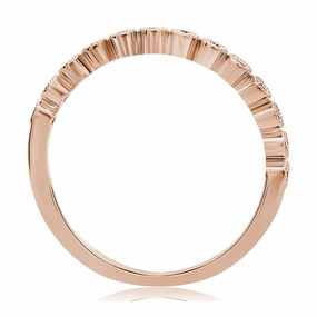 Timeless Present Vintage Craft ROSE GOLD DIAMOND MILGRAIN BAND
