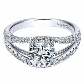 Economy Choice Value Jewelry ROUND BRILLIANT CUT DIAMOND RING WITH SPLIT SHANK