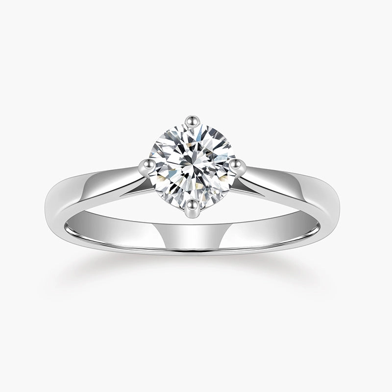 Chic Flash youth appeal Round Cut Zirconia Solitaire Ring