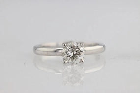 High-Quality Design Symbolic Meaning Round Solitaire 1.02ct G/I1 Diamond Engagement Ring