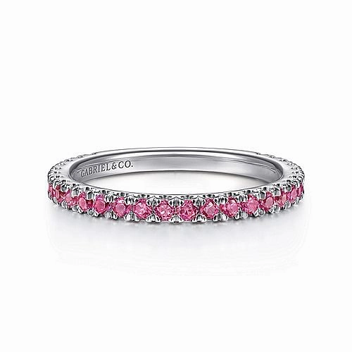 RUBY STACKABLE BAND Polished Outline Fantastic Art