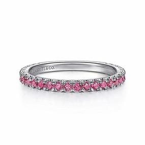 RUBY STACKABLE BAND Polished Outline Fantastic Art