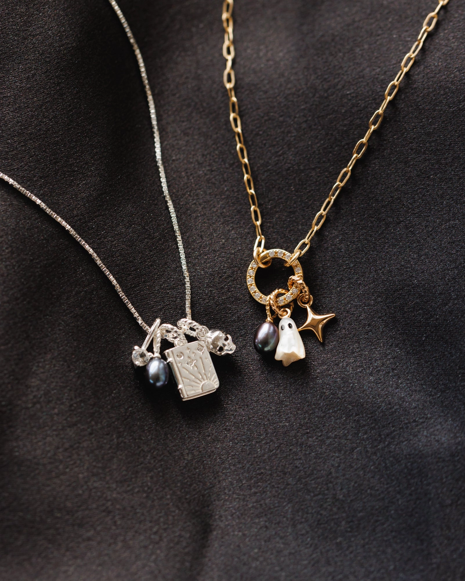 For Health Baby Black Pearl Charm