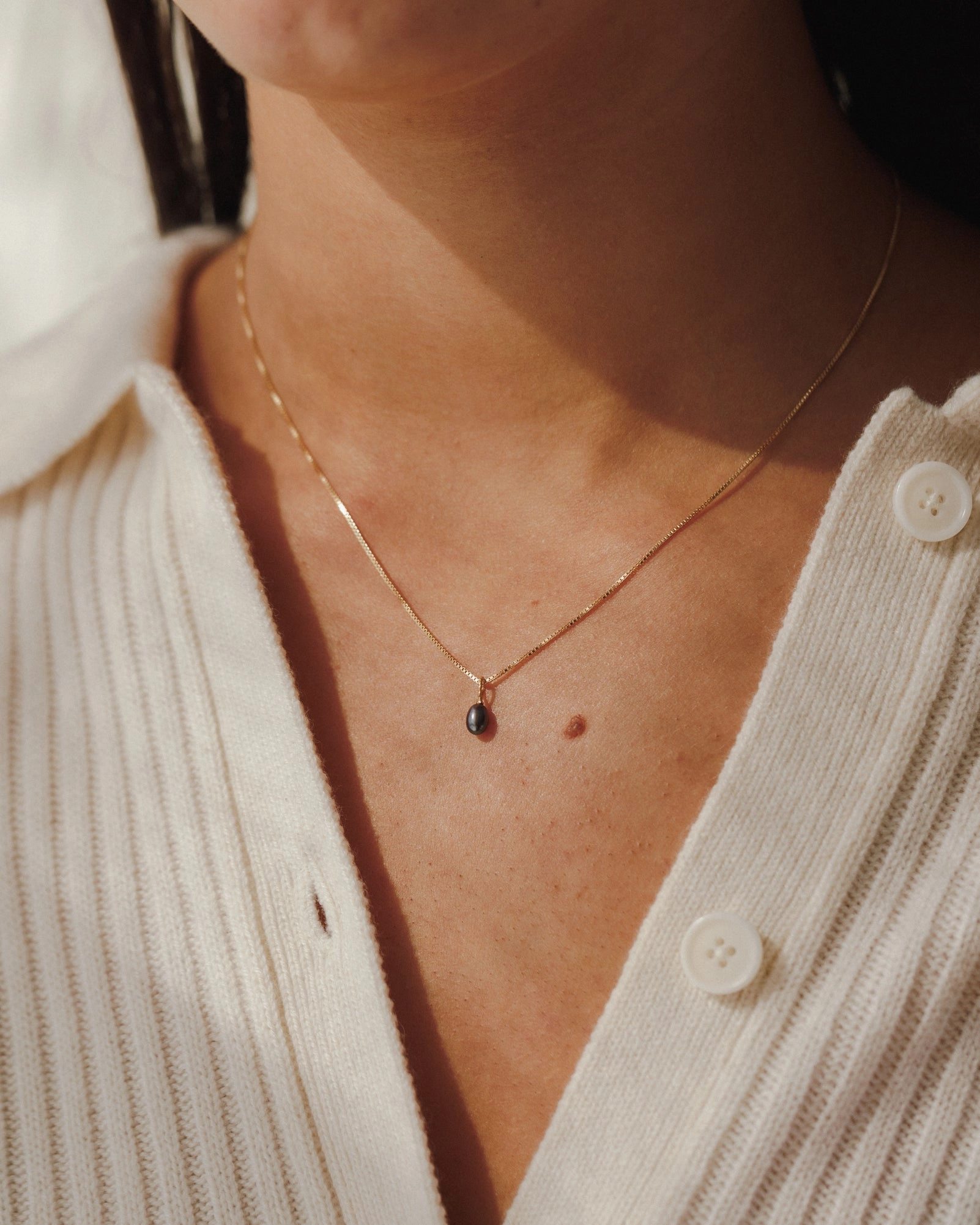 Baby Black Pearl Charm For Spirituality Timeless Detail