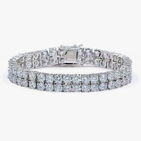 Cubic Zirconia Iced Out Tennis Bling Lab Bracelet Timeless Layer Quiet Shine