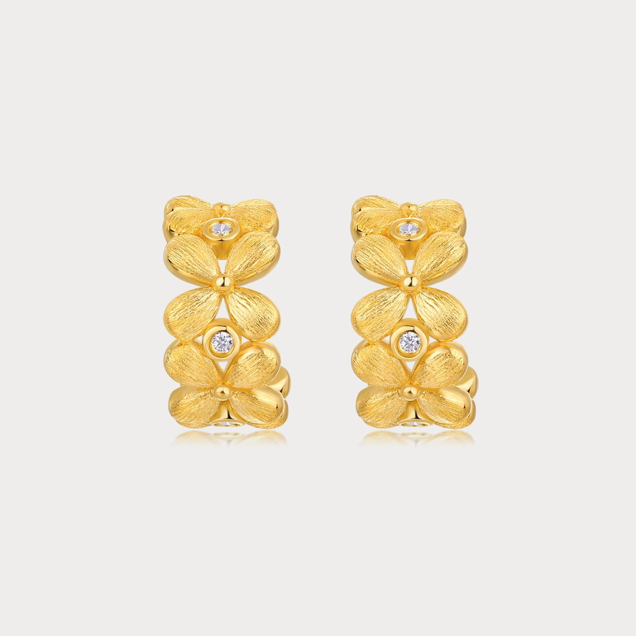 Eternal Classic Osmanthus Flower Earrings
