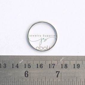 Silver circle charm silver open frame bezel open ring unsoldered 25 mm x 2 mm CHMS152 5 charms Cool Layer Sparkle Mood
