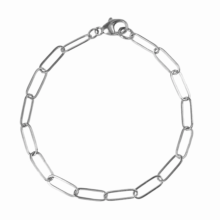 SILVER PAPERCLIP BRACELET-SMALL Ever After