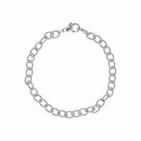 SILVER TWISTED LINK CLASSIC BRACELET Daily Essential
