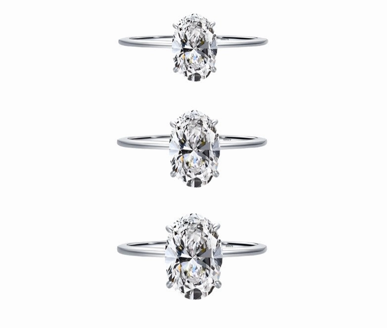 Handmade Process Oval Diamond Ring | S925