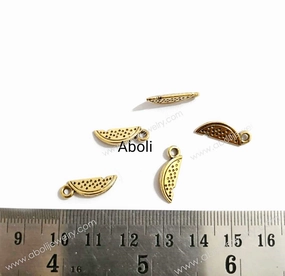 Watermelon Charm golden watermelon slice charm, summer, picnic, food fruits chef theme charm CHMG59 5 charms Sleek Glow Signature Piece