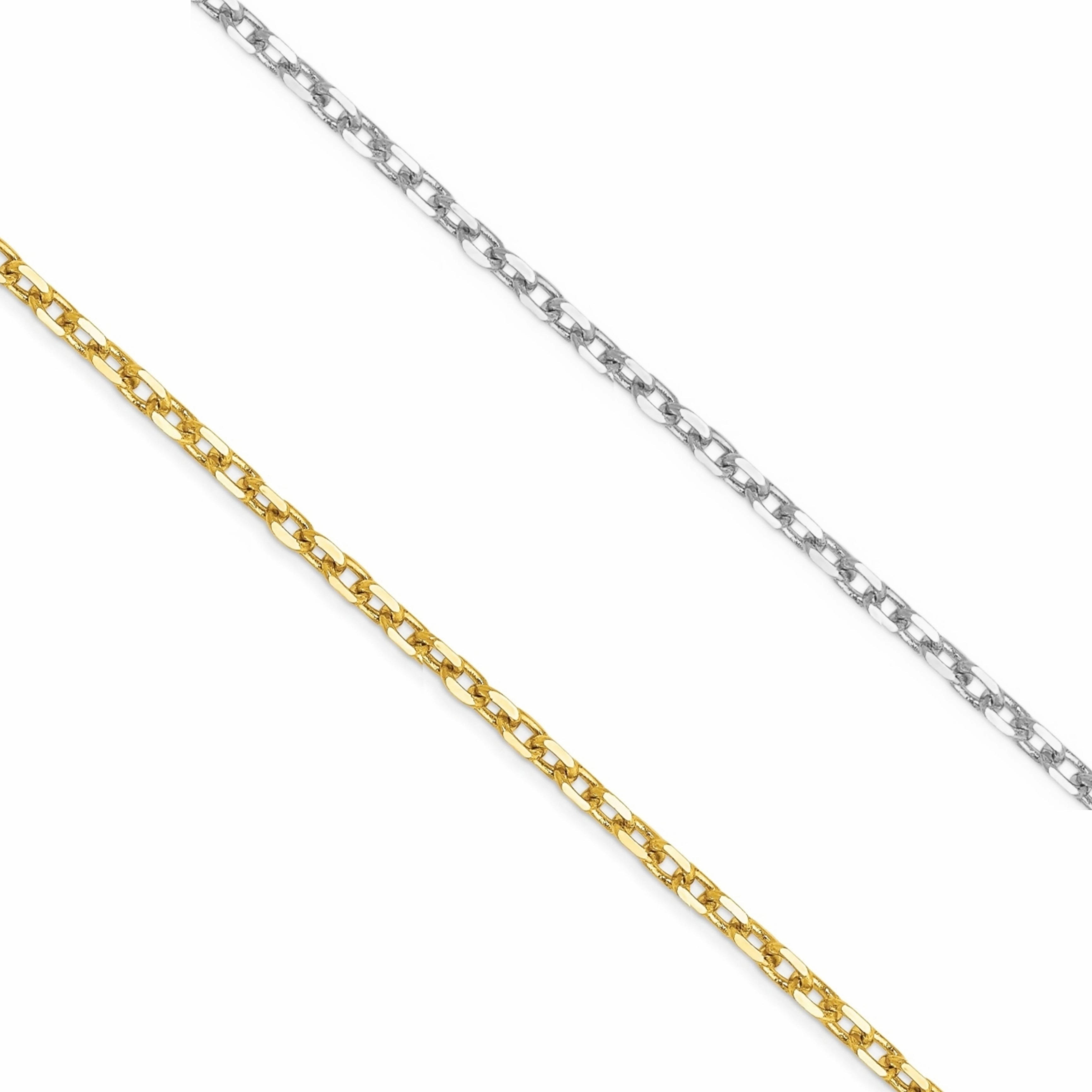 Sterling Silver 1.5mm or ~1mm Diamond Cut Cable Chain Multi Purpose Sparkle Focus
