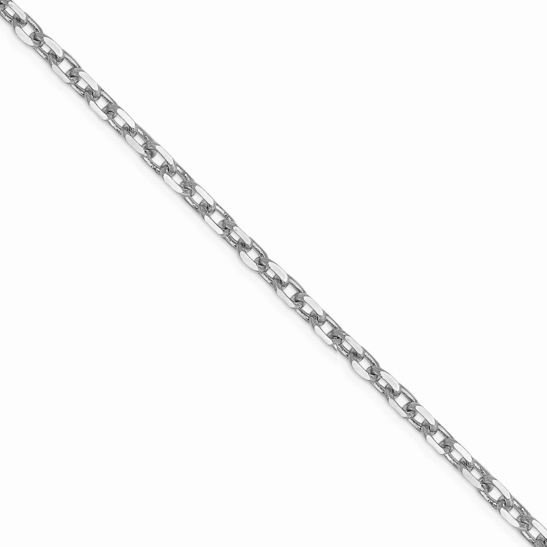 Sterling Silver 1.5mm or ~1mm Diamond Cut Cable Chain Smooth Texture