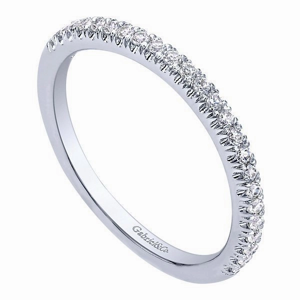 Slightly Contoured Pave Diamond Band .17 Cttw 14K Gold 306B Value Accessory Amazing Style