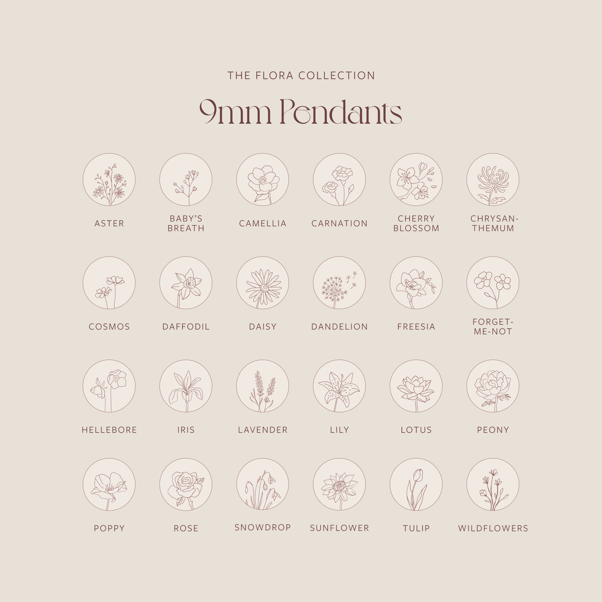 Soft Sparkle Small Flora Necklace