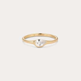 Contemporary Item Modern Choice Solid Gold Zephyr Ring