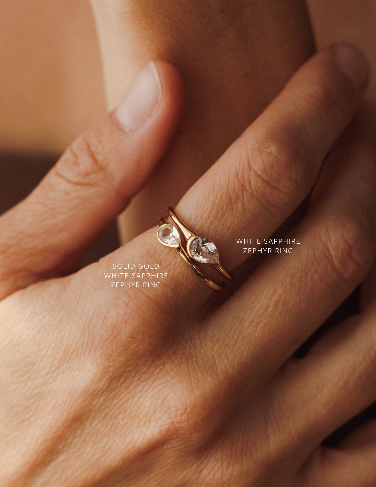 Stylish Mark All Match Solid Gold Zephyr Ring