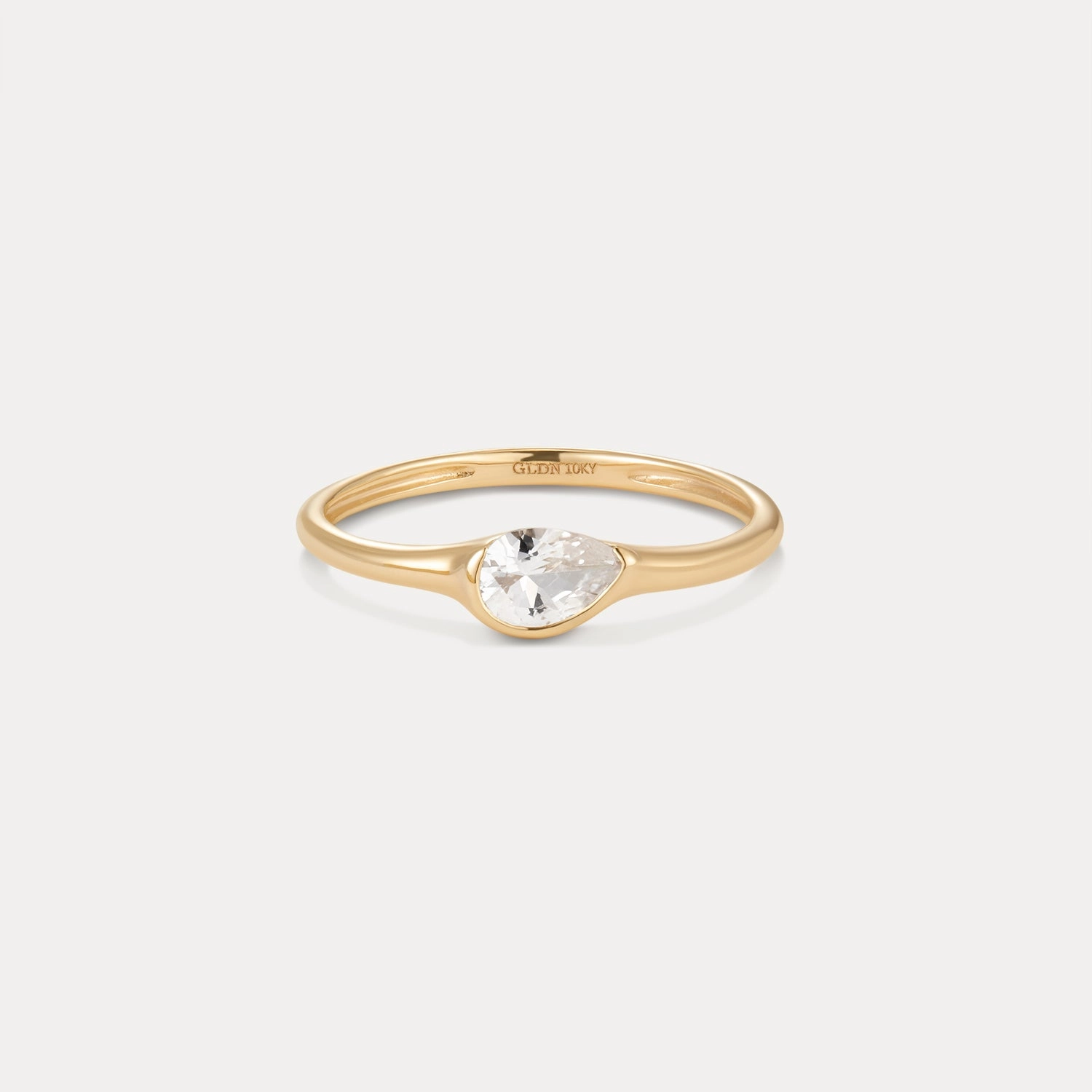 Contemporary Item Modern Choice Solid Gold Zephyr Ring