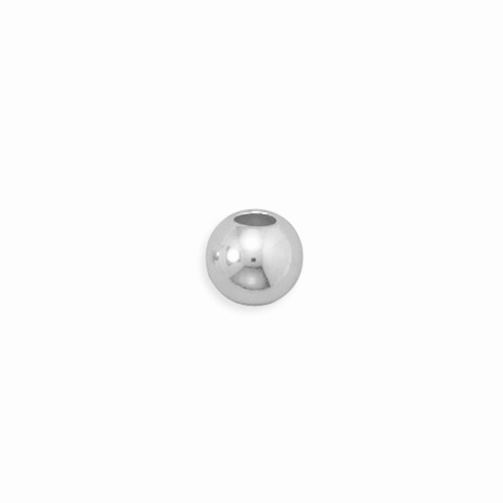 Spacer Bead 8mm Sterling Silver with 4mm Hole Slide On Charm Edgy Mood Brilliant Touch