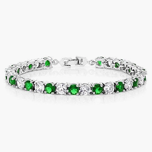 Sparkling Round Cubic Zirconia Women's Tennis Bracelet Minimal Aesthetic Sculpted Detail