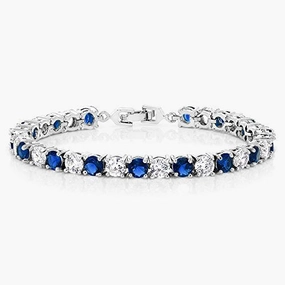 Sophisticated Shine Pieces Fashion Must Sparkling Round Cubic Zirconia Women's Tennis Bracelet