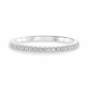 Stackable Fishtail Diamond Band Ancestral Style