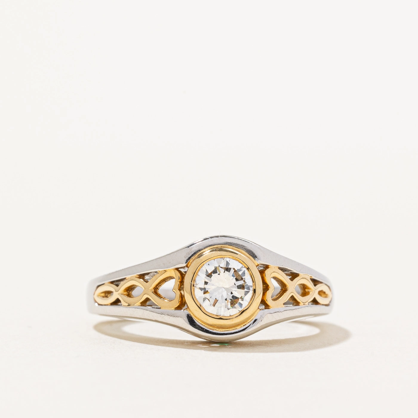 Muted Elegance Sophisticated Gem Platinum Diamond & Emerald Ring | 0.50ct, 0.02ctw | SZ 6.25 |