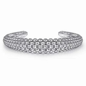 Dreamy Gift Ensemble Piece Sterling Silver Bujukan 6.25 Inch Cuff Bangle