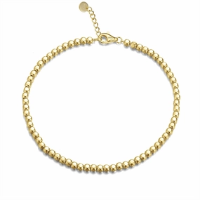 Mature Style Effortless Glam Sterling Silver Gold-Plated or Rhodium Plated Balls Bracelet