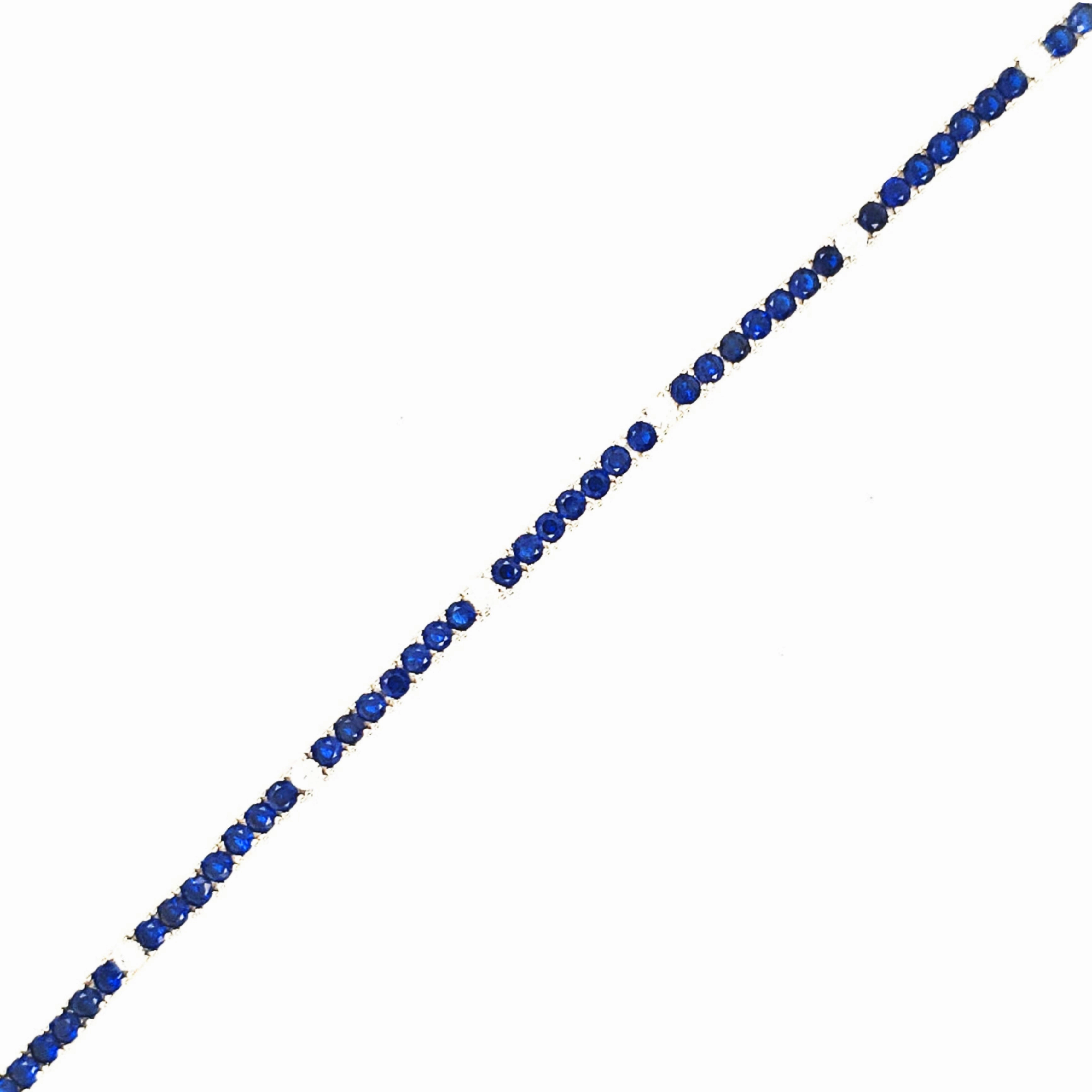 Timeless Style Sterling Silver Ruby, Emerald, and Sapphire Colored CZ Stone Adjustable Tennis Bracelets