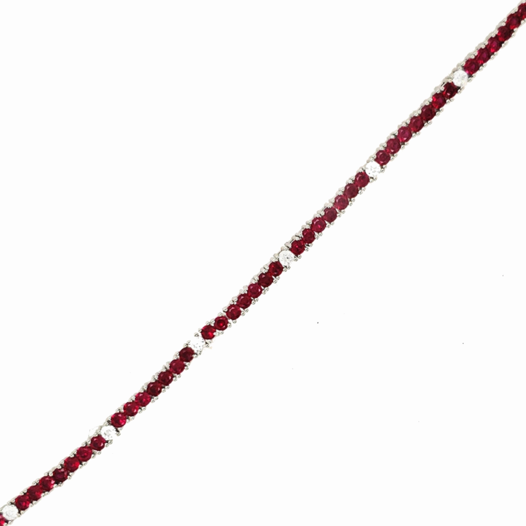 Elegant Beauty Soft Light Sterling Silver Ruby, Emerald, and Sapphire Colored CZ Stone Adjustable Tennis Bracelets