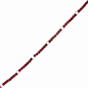 Elegant Beauty Soft Light Sterling Silver Ruby, Emerald, and Sapphire Colored CZ Stone Adjustable Tennis Bracelets