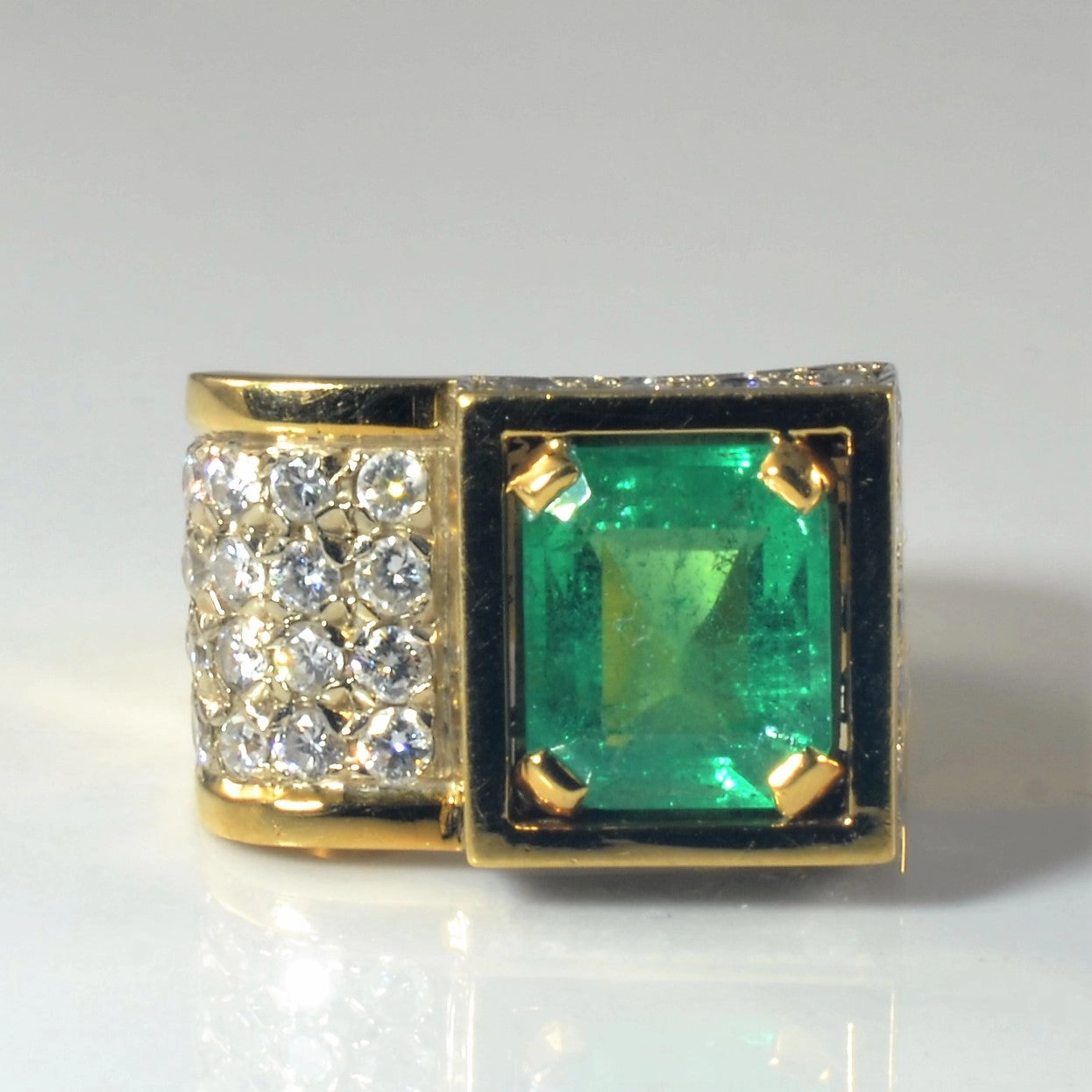 Striking Emerald & Diamond Ring | 2.00ct, 1.06ctw | SZ 6.75 | Special Gift