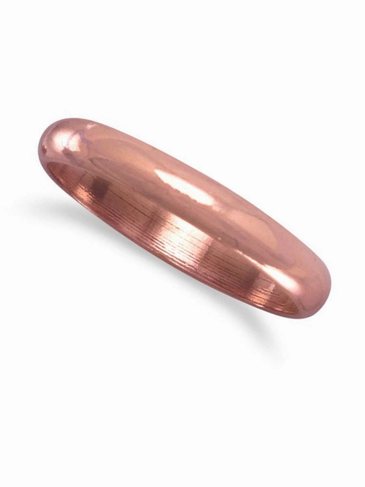 Copper Band ring 3mm Made in the USA Chic Sparkle