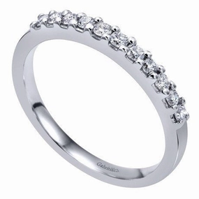 Artisan Statement Size Flexible Pave Diamond Band .25 Cttw 14K White Gold | Mullen Jewelers