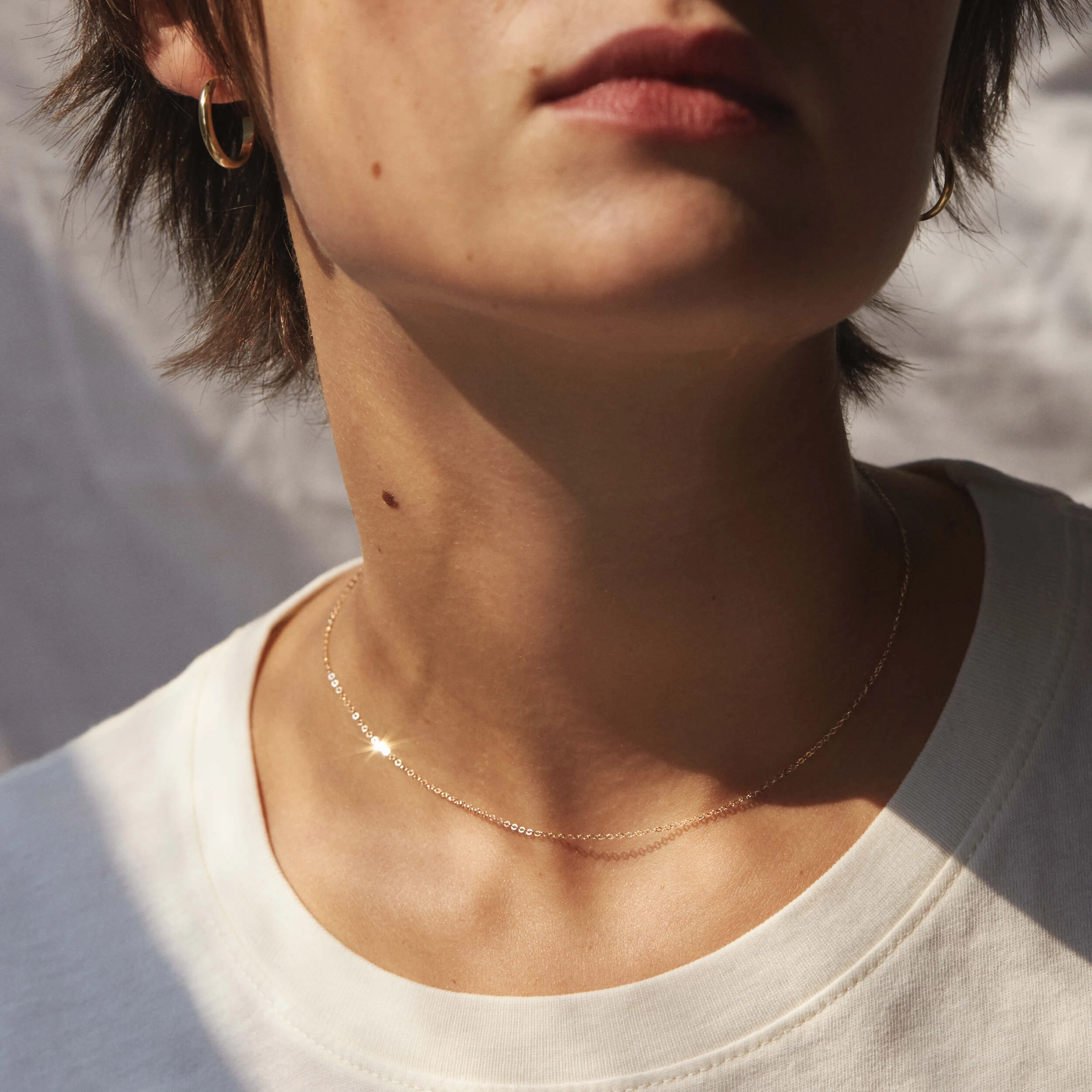 Solid Gold Dainty Chain Classic Gift