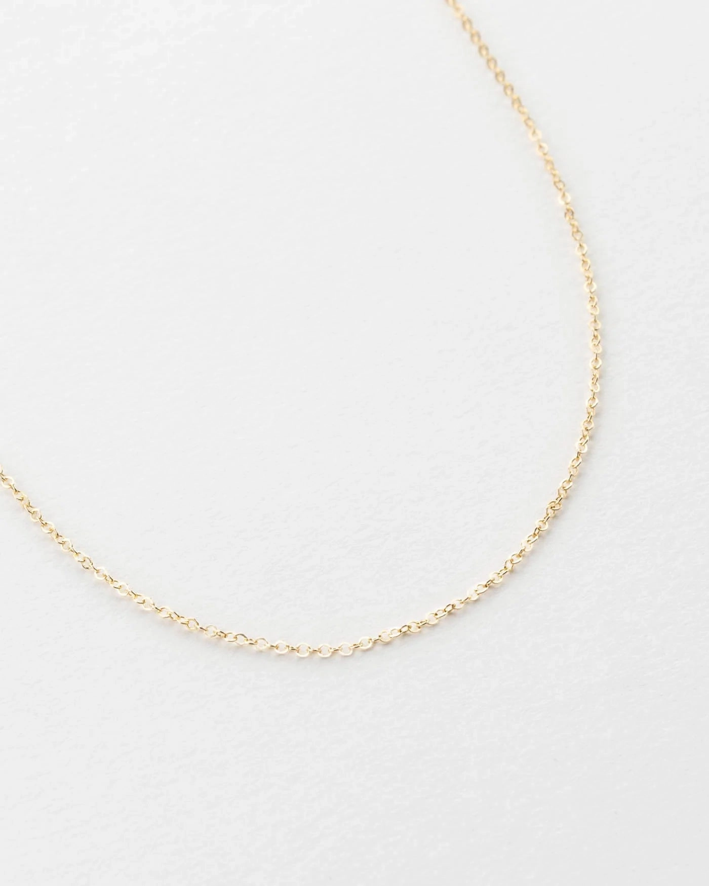 Solid Gold Dainty Chain Winter Present
