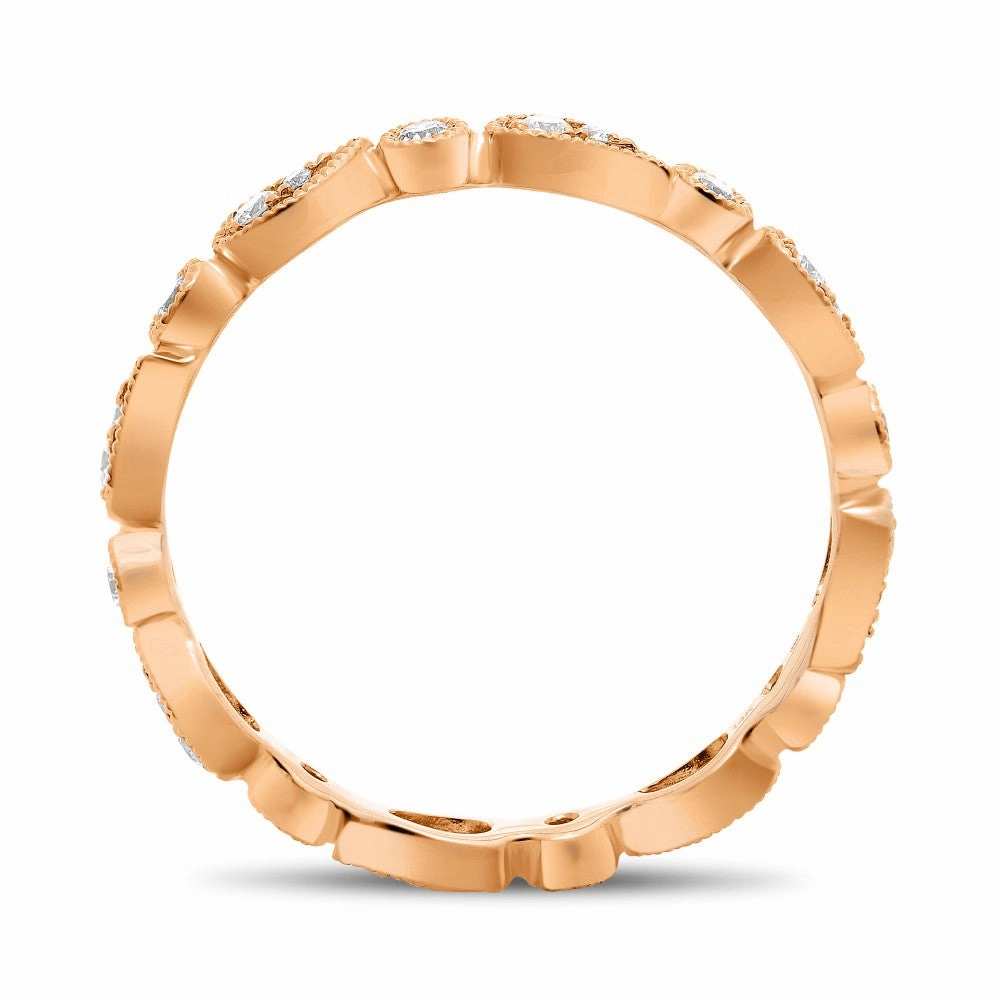 Classic Bauble PAISLEY ROSE GOLD AND DIAMOND BAND