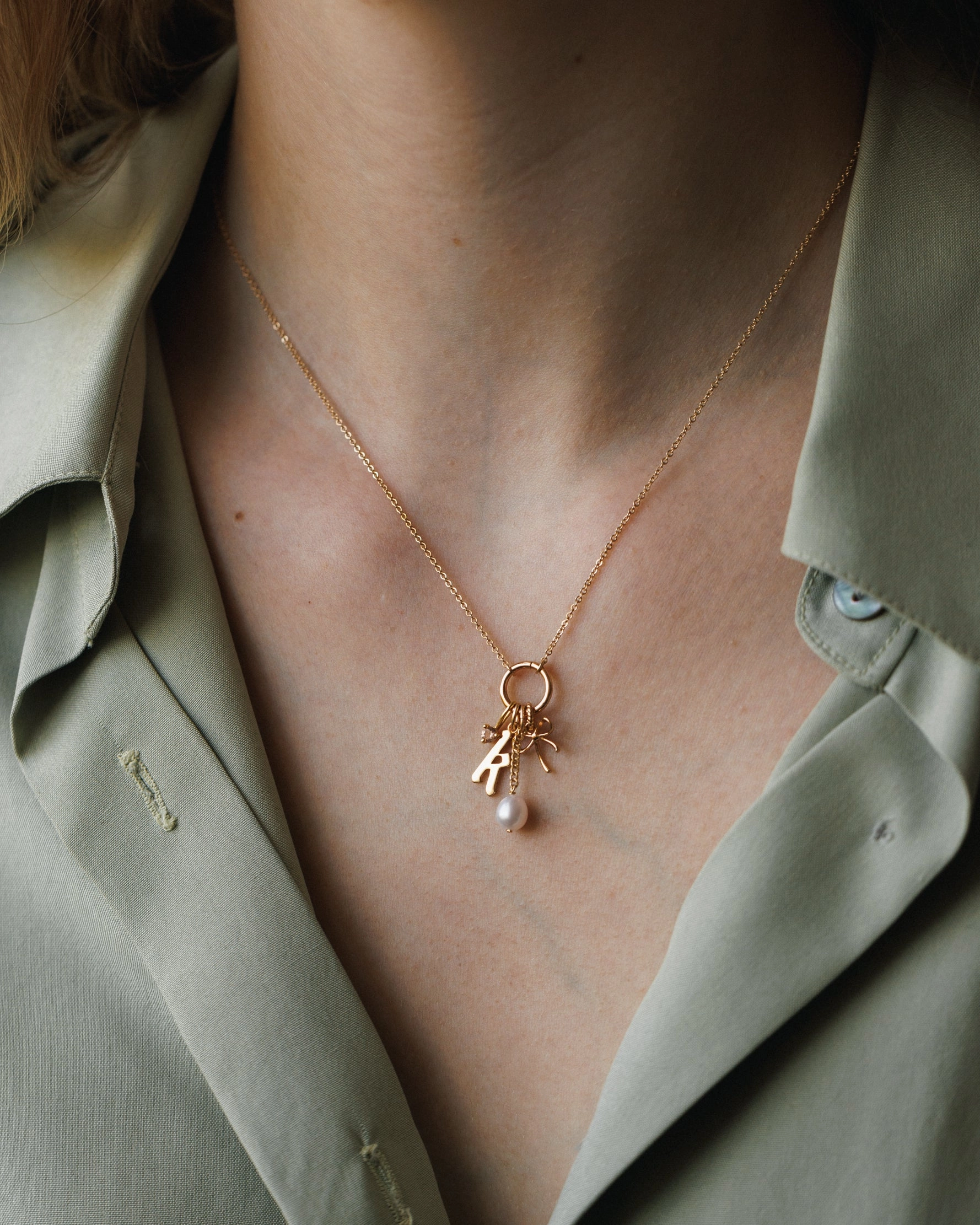 youth appeal Handmade Details Suspended Pearl Charm