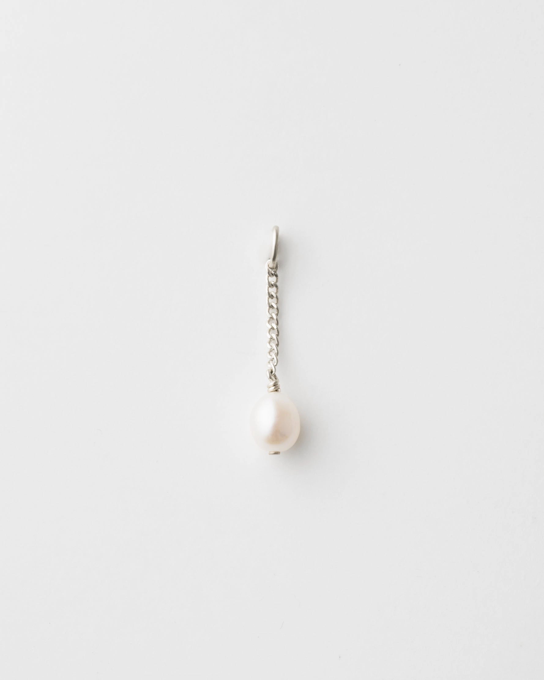 Chic Edge Suspended Pearl Charm