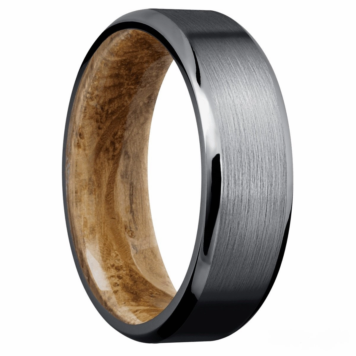 Tantalum Band With Genuine Whiskey Barrel Hardwood Sleeve Contemporary Use HighEnd Creation