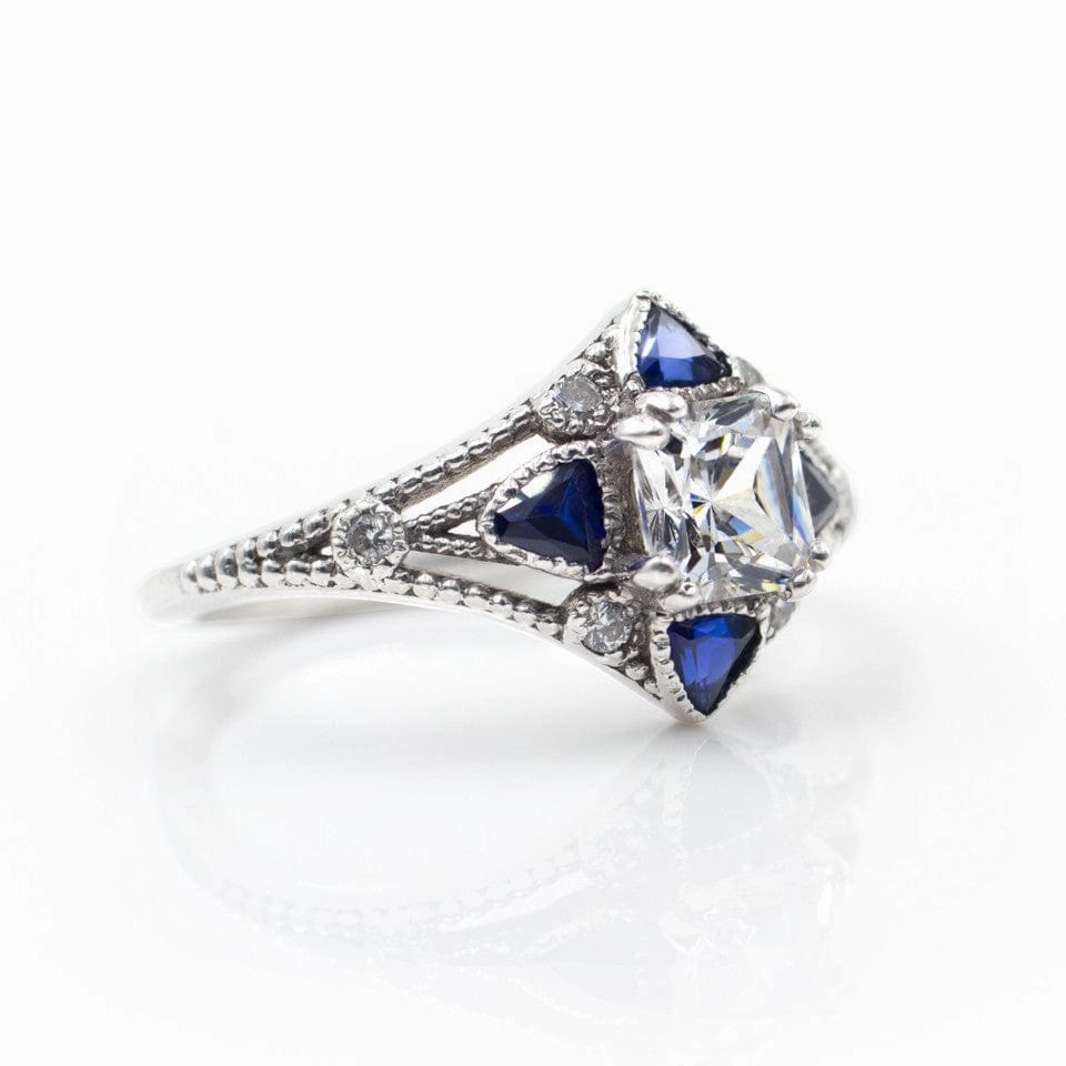 The Compass - Blue Sapphires Gentle Design
